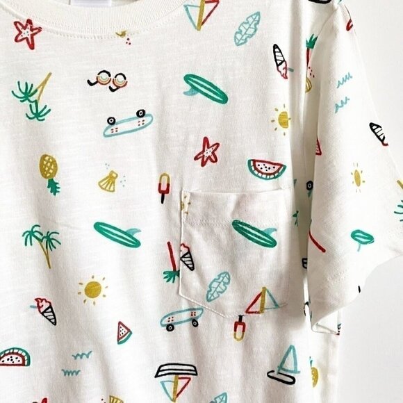 NEW Hanna Andersson Boy Print Tee In Cotton Jersey - Picture 3 of 7